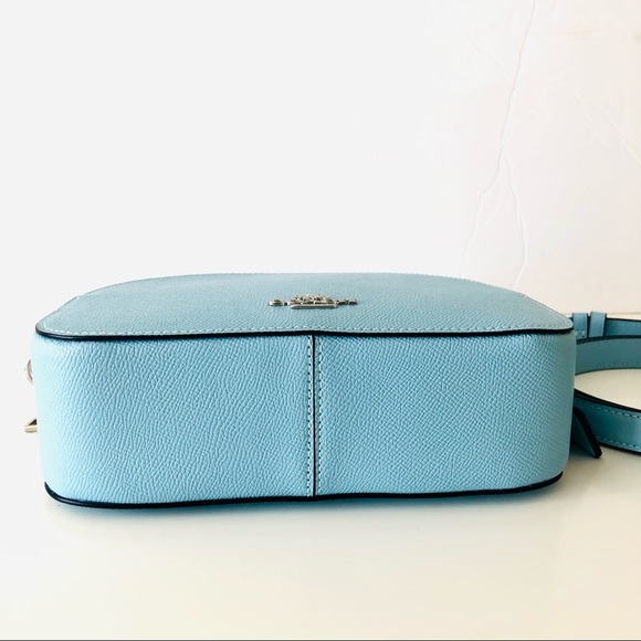 Coach Serena Satchel Top Handle Blue Leather Purse